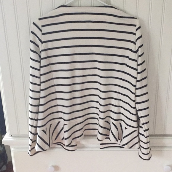 Jane and Delaney Striped Ruffle Jacket - Picture 2 of 4